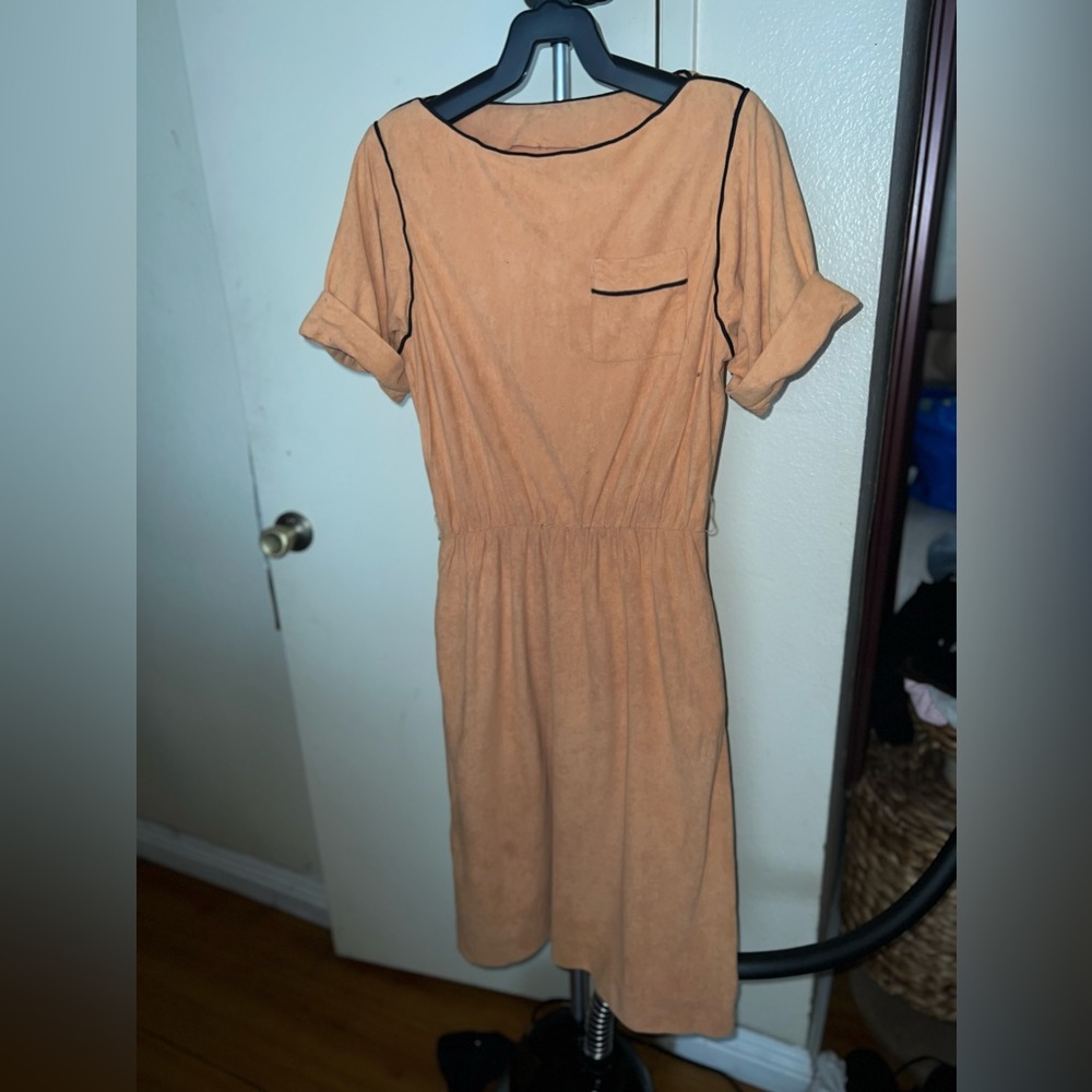 1960s HANDMADE RETRO SWING DRESS minus petticoat
